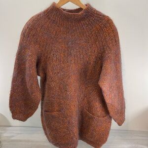 Vintage Melbourne Elements Hand Knit Mohair Sweater-Women Small